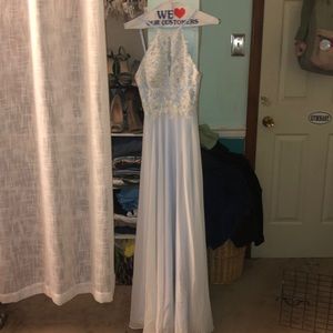 Gorgeous blue prom dress